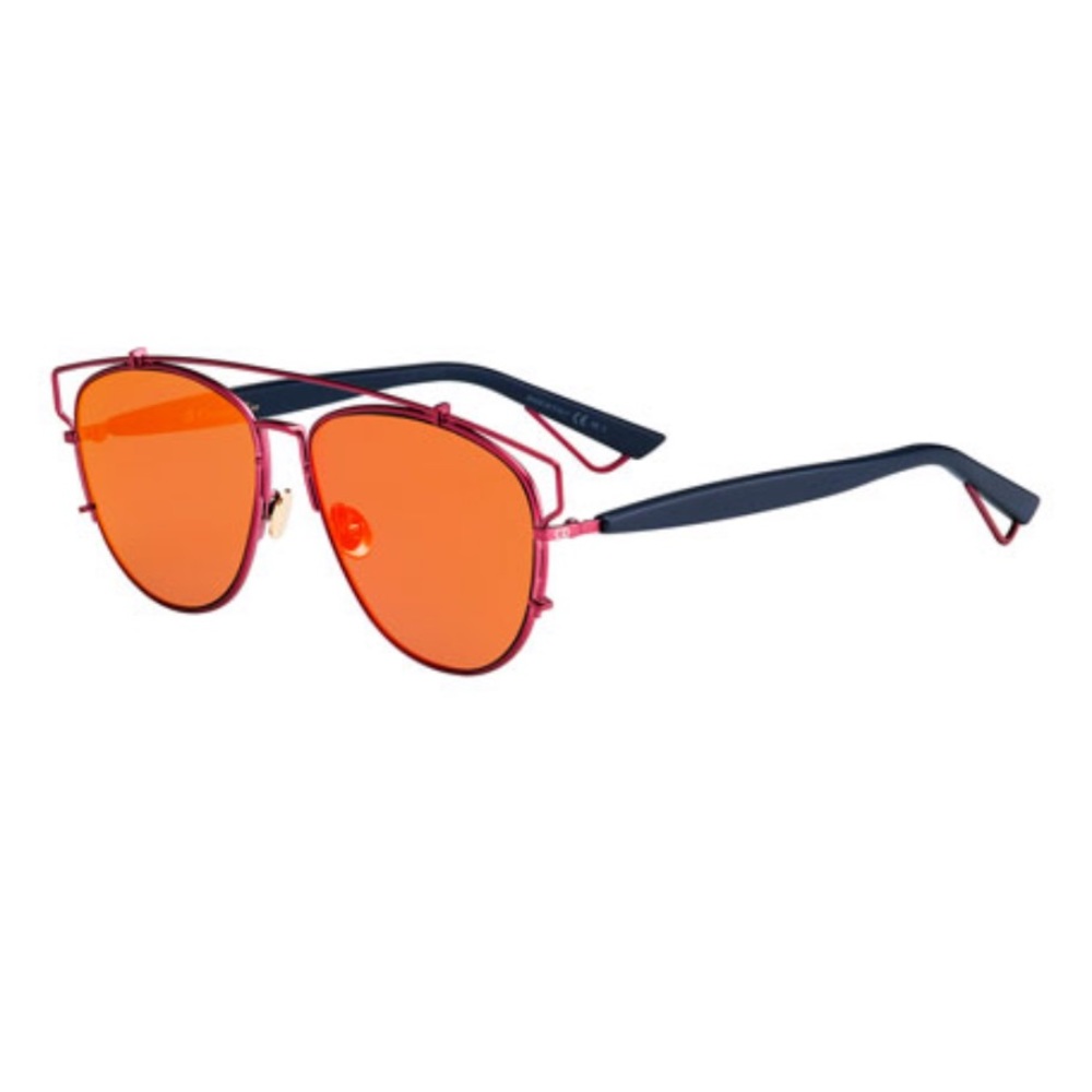 Dior Technologic Mirrored Red Sunglasses Metal
